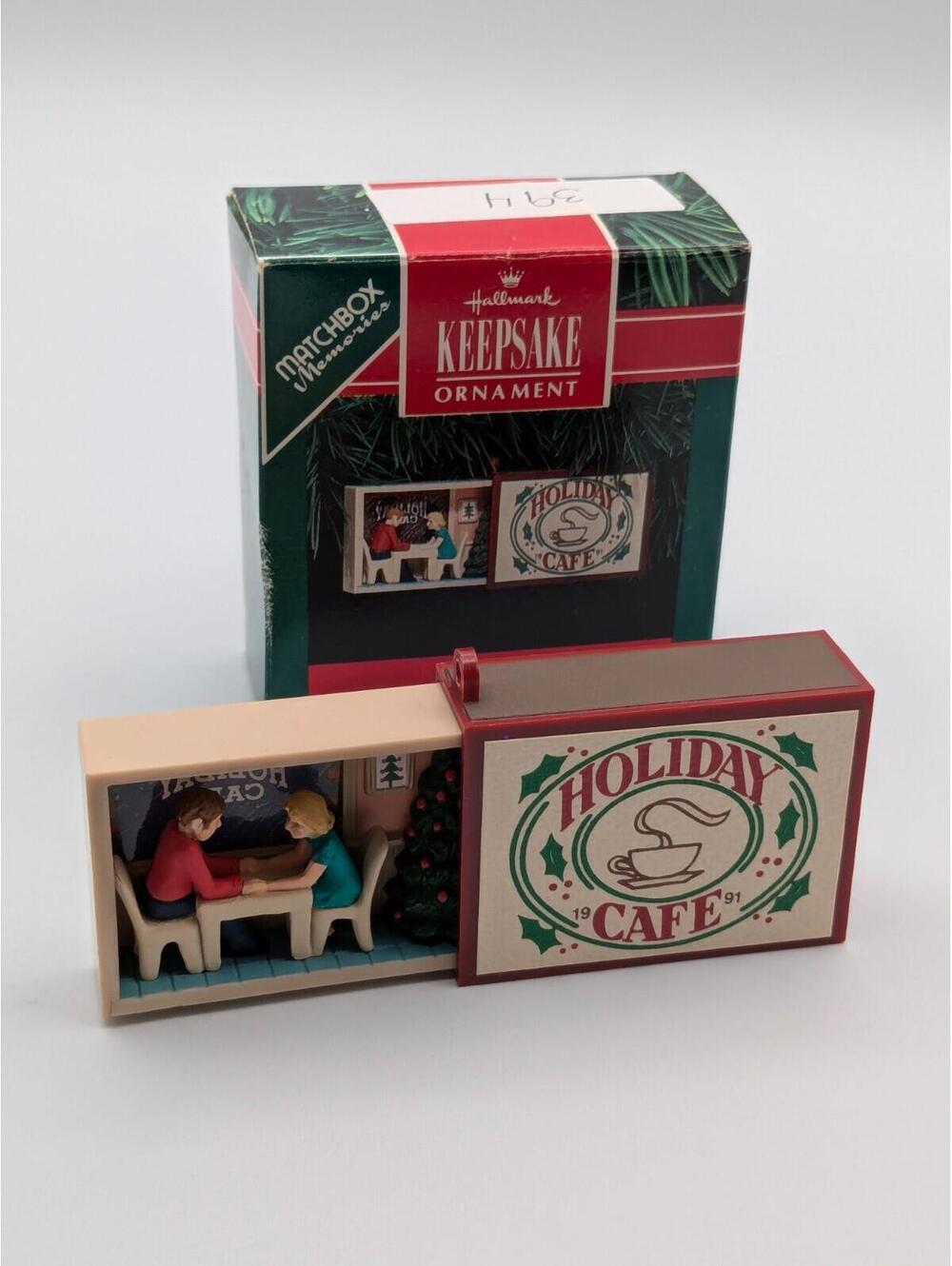 Hallmark Keepsake Holiday Cafe 1991, Matchbook Memories Collection Ornament